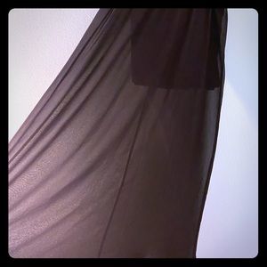 Sheer Maxi Skirt with Lined Mini Inlay